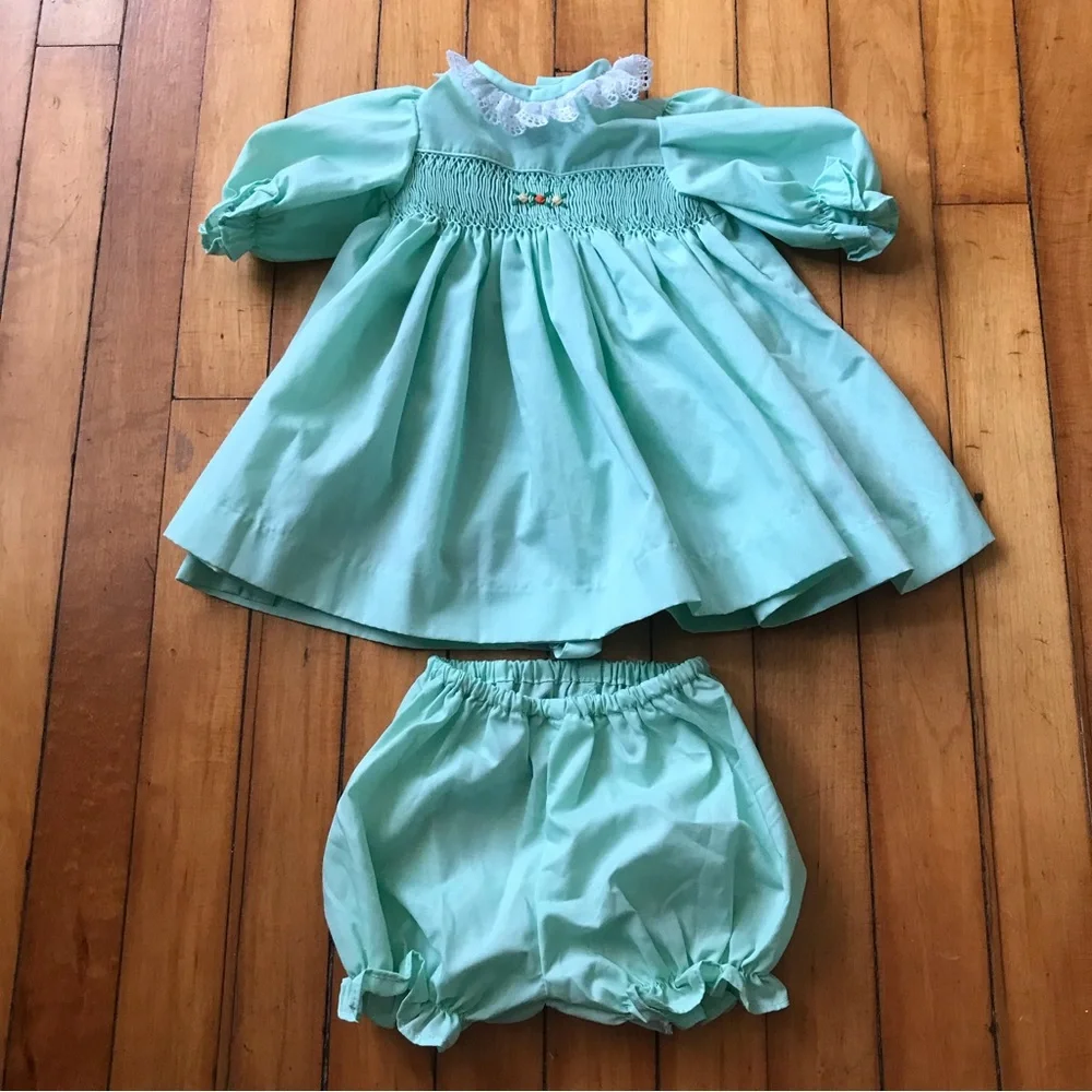 Vintage Rosalina Smocked Dress Size 22” - Picture 2 of 11